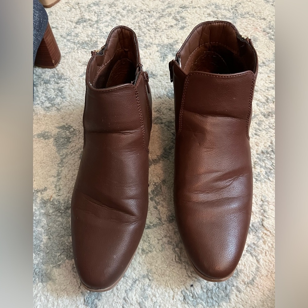 Brown booties